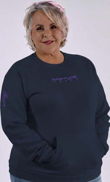 Blue “Lavender” Pocket Sweat Shirt Front