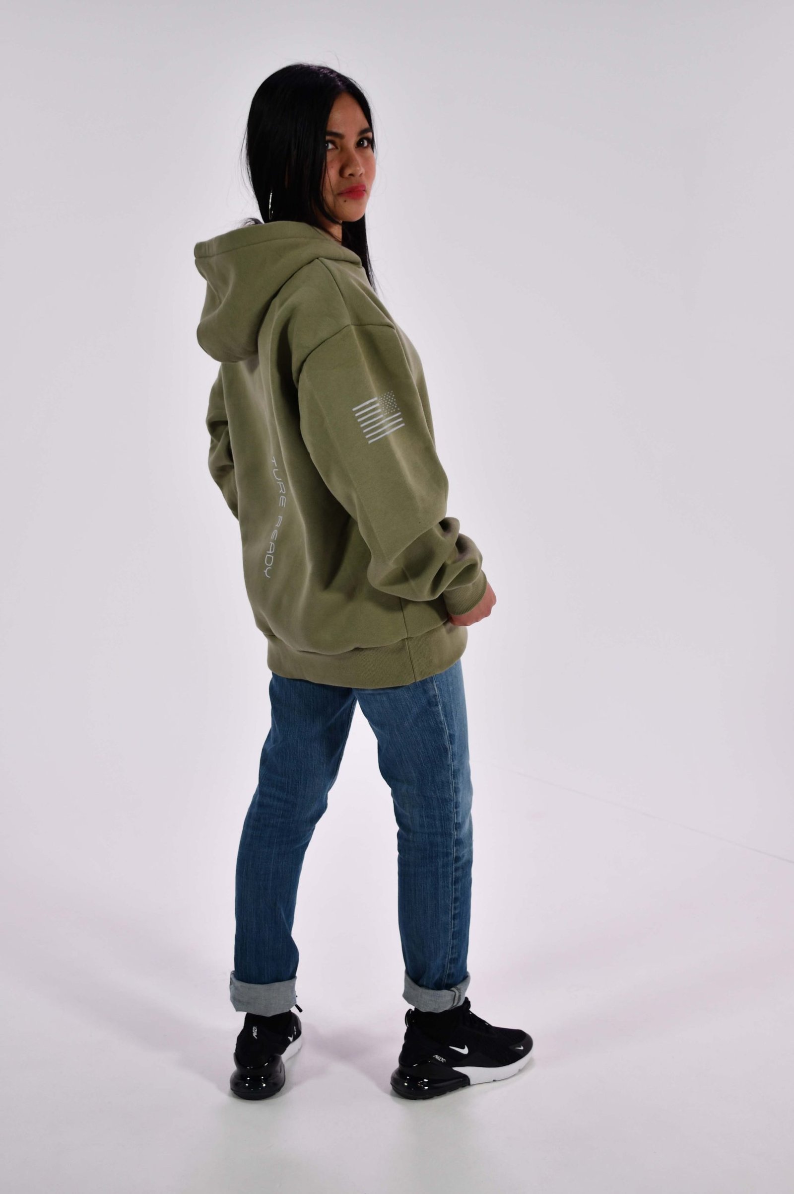 “Military” Reflective Hoodie Back