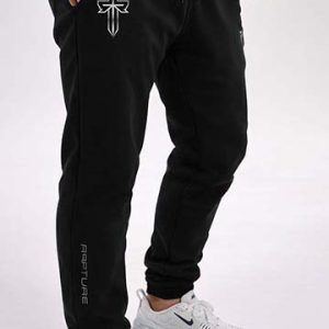 Black "Rapture" Reflective sweat pants