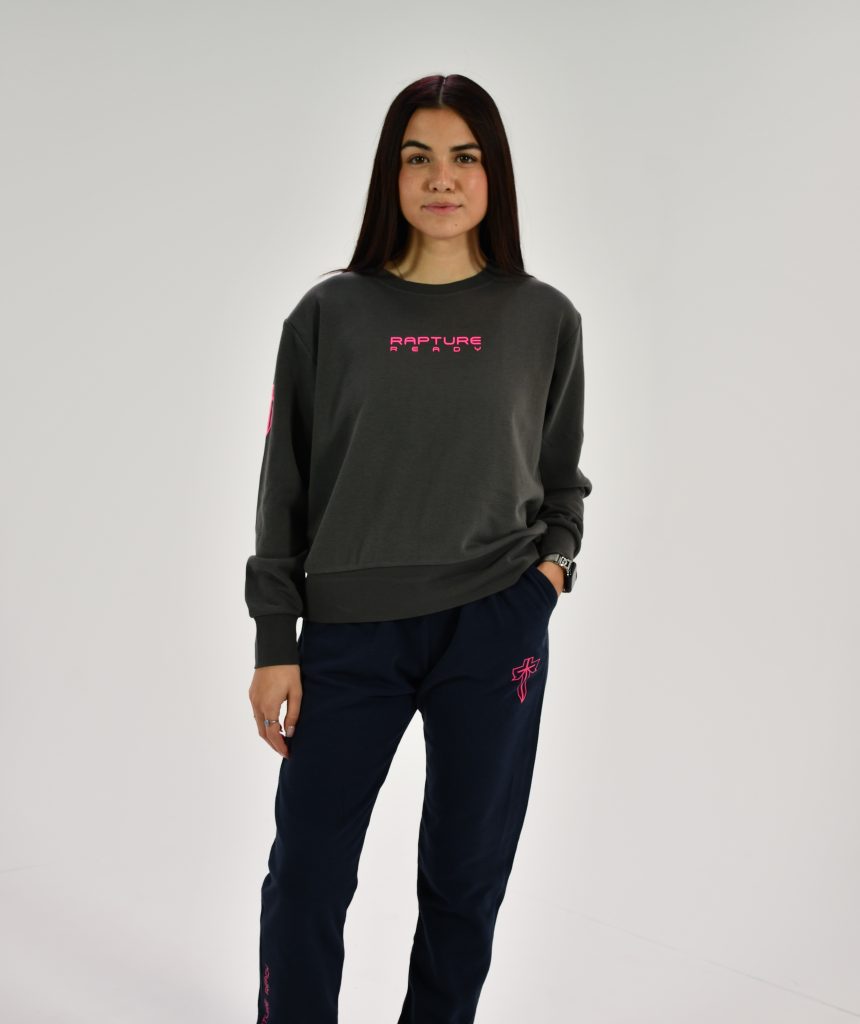 Grey “Hot Pink” Sweat Shirt