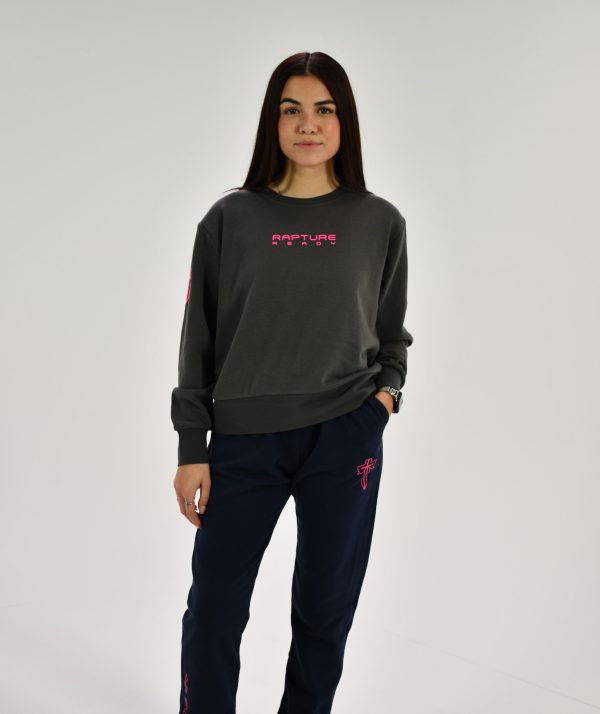 Grey “Hot Pink” Sweat Shirt